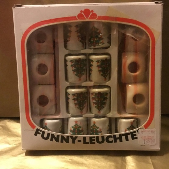 Funny-Leuchte Candle Set - vintage Biedermeir 10 porcelain candle holders. - Picture 1 of 9